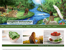 Tablet Screenshot of kingdomuniversity.org